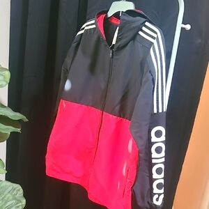 Adidas Black and Red Track Jacket